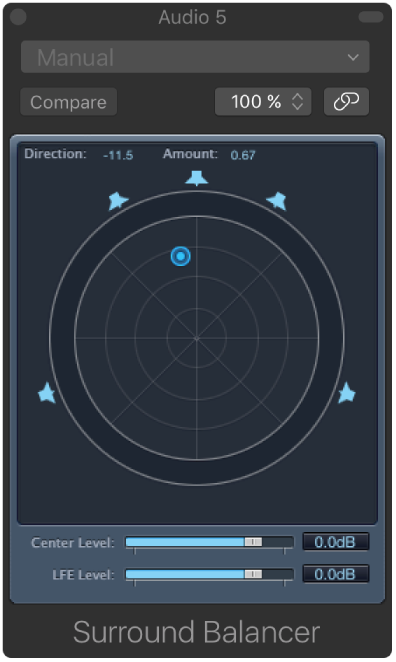 Figure. Surround Balancer window.