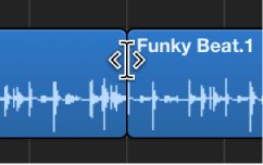 Figure. Tracks area showing Junction tool between two regions.