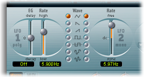 Figure. LFO parameters.
