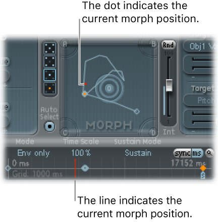 Figure. Morph Pad and timeline.