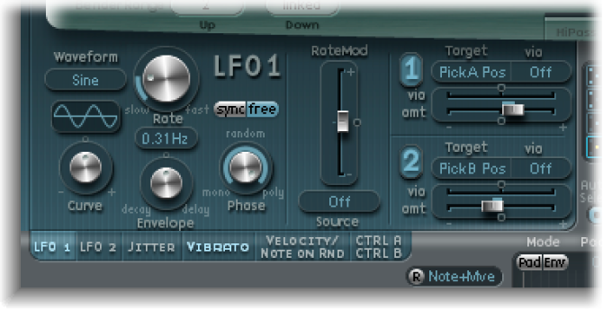 Figure. LFO section.