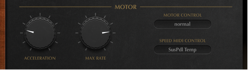 Figure. Vintage B3 Rotor Cabinet Motor parameters.
