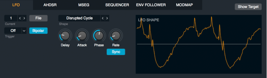 Figure. LFO control panel.