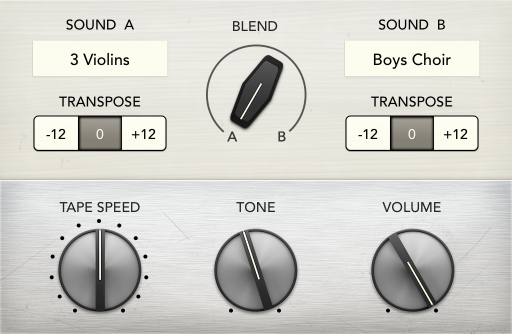 Figure. Vintage Mellotron window.