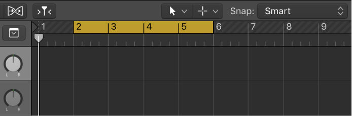 Figure. Showing the yellow cycle area in the ruler.