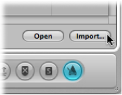 Figure. Import button in the Browser tab.