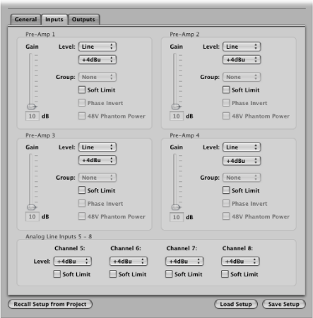 Figure. Apogee Ensemble Inputs parameters.