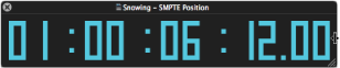 Figure. Giant SMPTE window with resize cursor at the right edge.