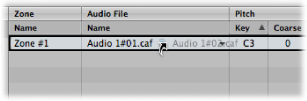 Figure. Audio file replacing an existing file.