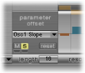 Figure. Parameter Offset section.