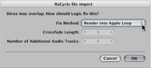 Figure. ReCycle file Import dialog.
