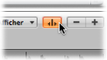 Figure. Transient Editing Mode button in the Sample Editor.