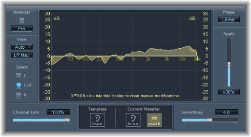Figure. Match EQ window.