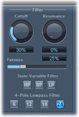 Figure. Filter parameters.
