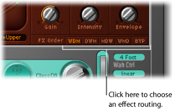 Figure. Effect Order buttons.