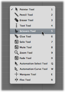 Figure. Open Tool menu.