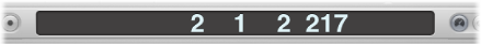 Figure. Transport bar display area with big display.