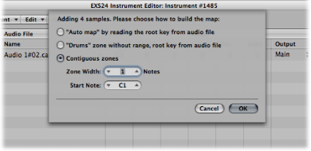 Figure. Load Multiple Samples dialog.