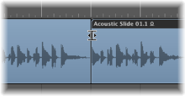 Figure. Arrange area showing Junction tool between two regions.
