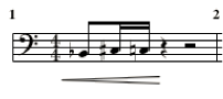 Figure. Crescendo example.