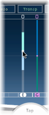 Figure. Tap display, showing balance edit.