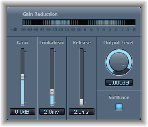 Figure. Limiter window.