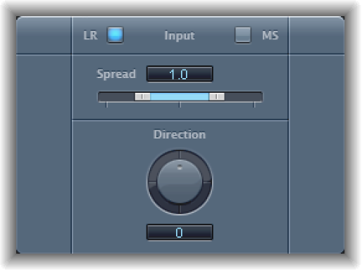 Figure. Direction Mixer window.