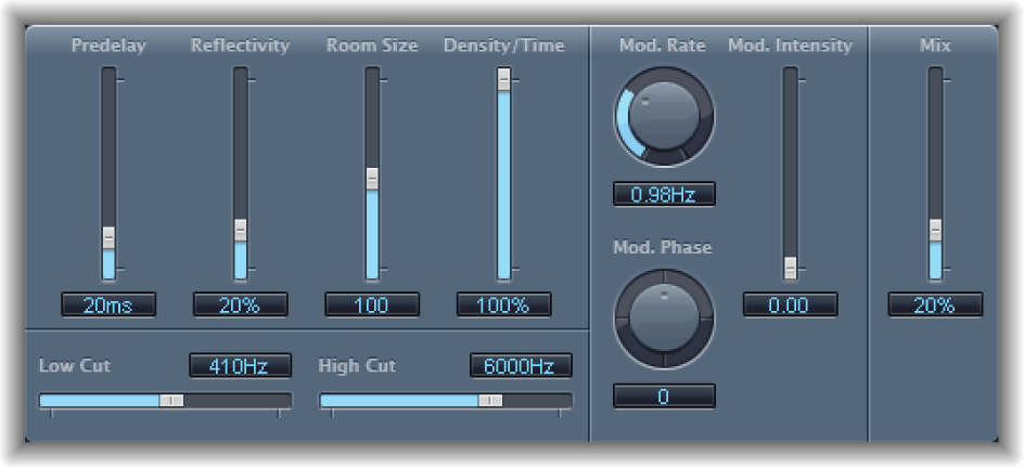 Figure. SilverVerb window.