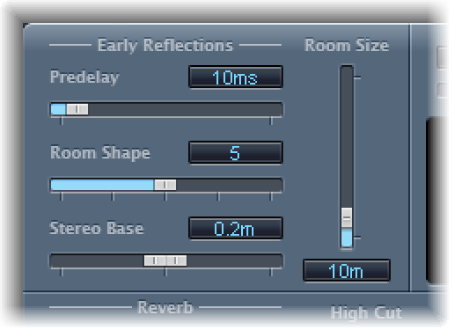 Figure. Early Reflections parameters.
