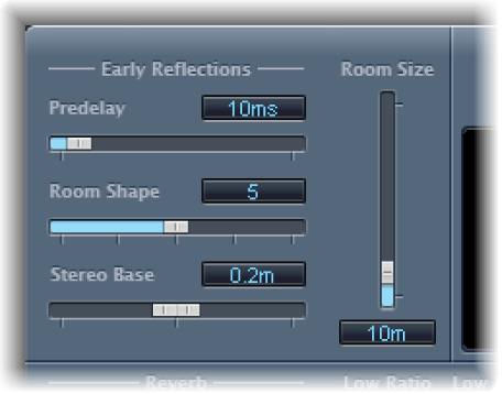 Figure. Early Reflections parameters.