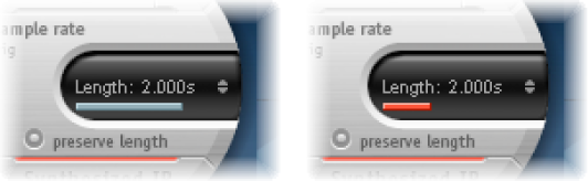 Figure. Progress bar images that show different states.