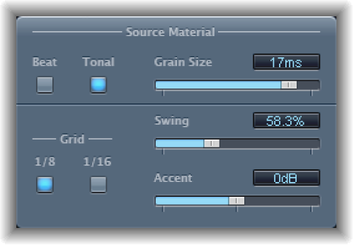 Figure. Grooveshifter window.