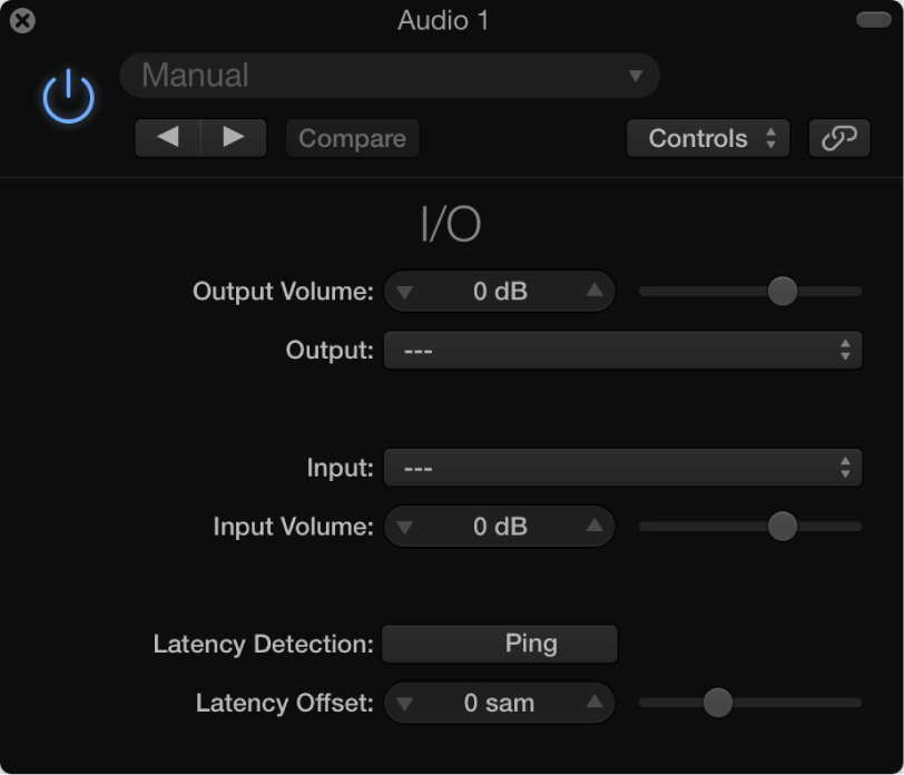 Figure. I/O window.