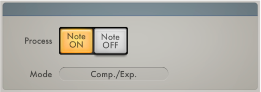 Figure. Velocity Processor global parameters.