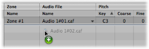 Figure. Audio file being dragged.