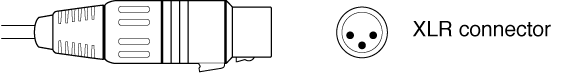 Figure. Illustration of XLR connector.