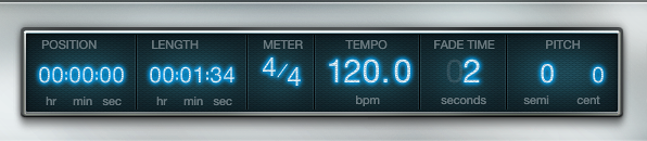Figure. Playback information display.
