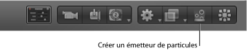 Figure. Make Particles button in the Toolbar.