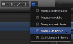Figure. Bezier Mask tool in the Toolbar.