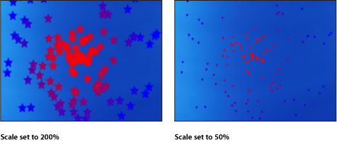 Figure. Canvas window showing effect of Scale parameter.