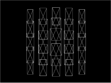 Figure. Canvas window showing replicator in Wireframe preview mode.