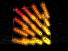 Figure. Canvas window showing replicator set to a Box shape and Tile arrangement.