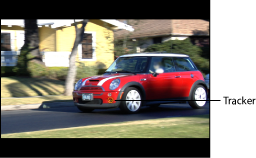 Figure. Canvas window showing a tracker applied to an object.