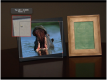 Figure. Canvas window showing a tracker being repositioned.