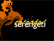 Figure. Canvas showing text glow warped.