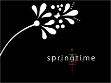 Figure. Canvas showing end point of animation, and visible animation path.