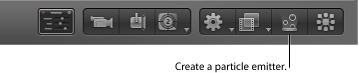 Figure. Make Particles button in the Toolbar.