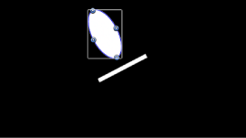 Figure. Canvas window showing same two objects with Align Tangents checkbox enabled.