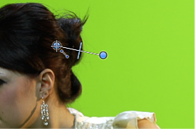 Figure. Dragging an Edges control in the Canvas.