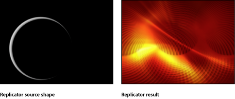 Figure. Canvas window showing examples of replicators.